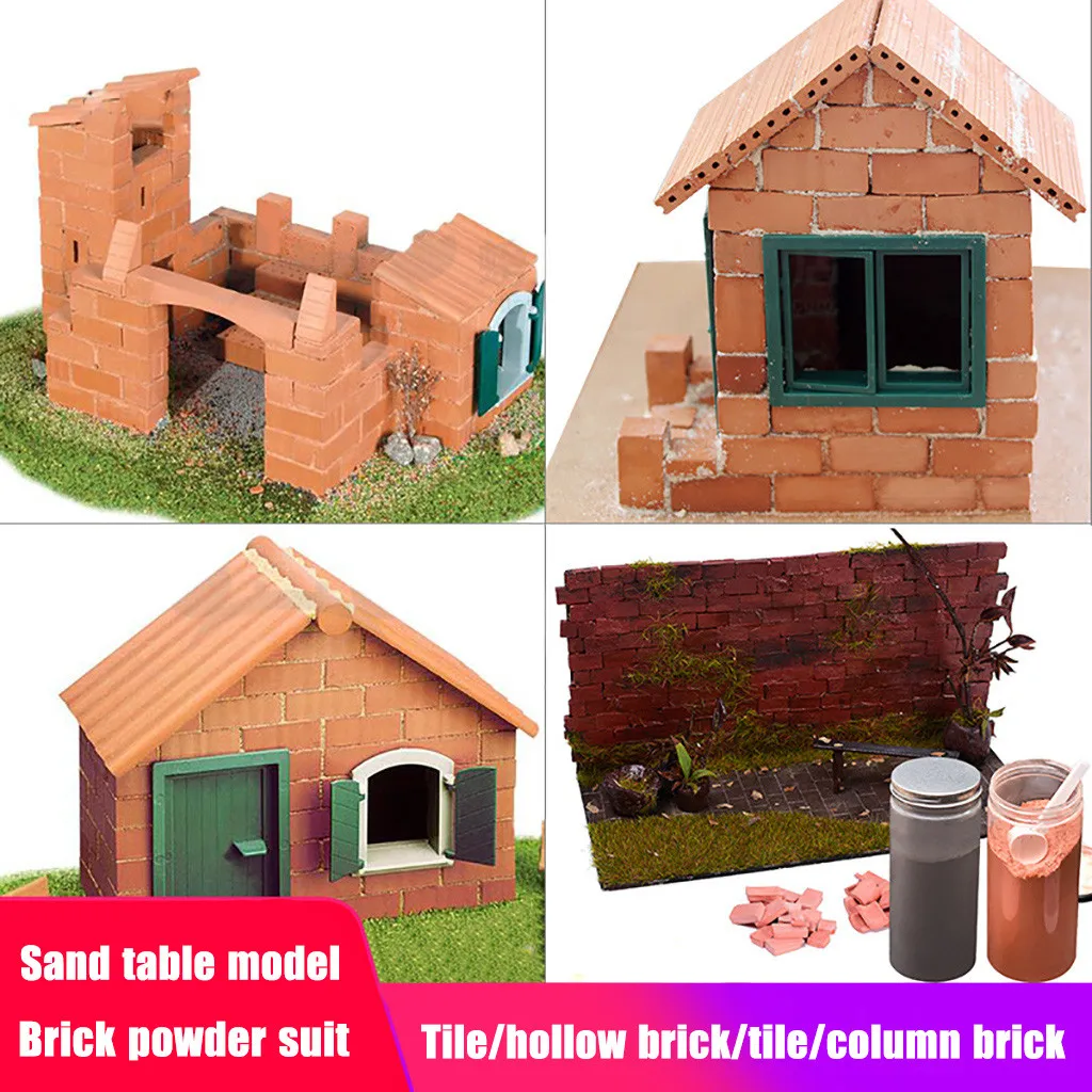Миниатюрный строительный песочный стол моделирование кирпичная модель