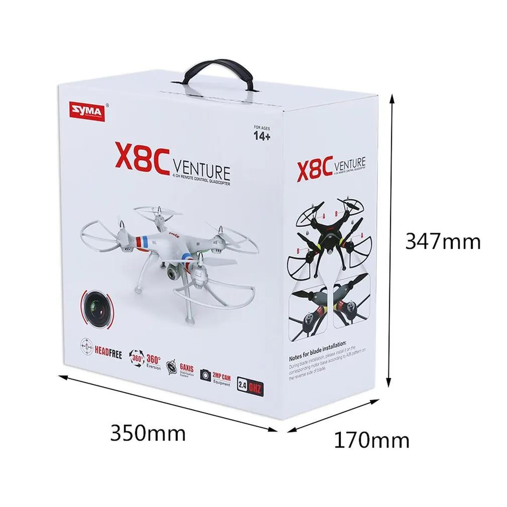 

2,4G 4CH 6- RTF 2MP HD SYMA X8C