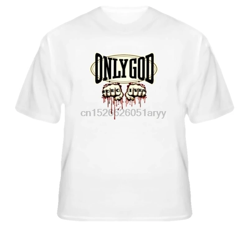 Футболка с надписью Only God forgies |