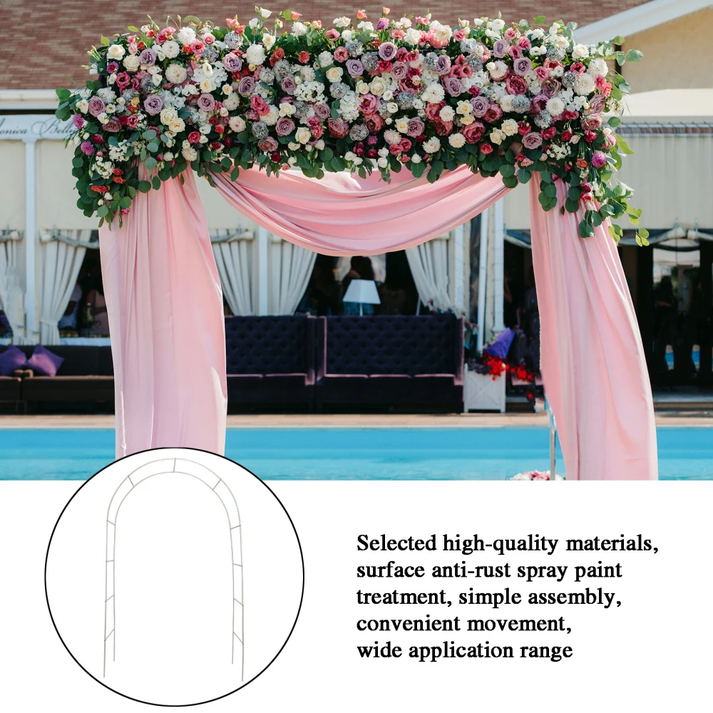 

Climbing Bracket Pergola Arch Wedding Decorations Garden Arbor Lightweight Durable Staineless Steel Indoor/Outdoor Brackets