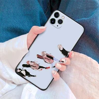 given manga anime fanart aesthetic silicone Phone Case FOR iPhone Plus Mini Pro Max Glass Cover