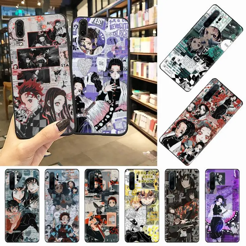 

Kimetsu No Yaiba Demon Slayer Phone Case For Huawei honor Mate 10 20 30 40 i 9 8 pro x Lite P smart 2019 nova 5t