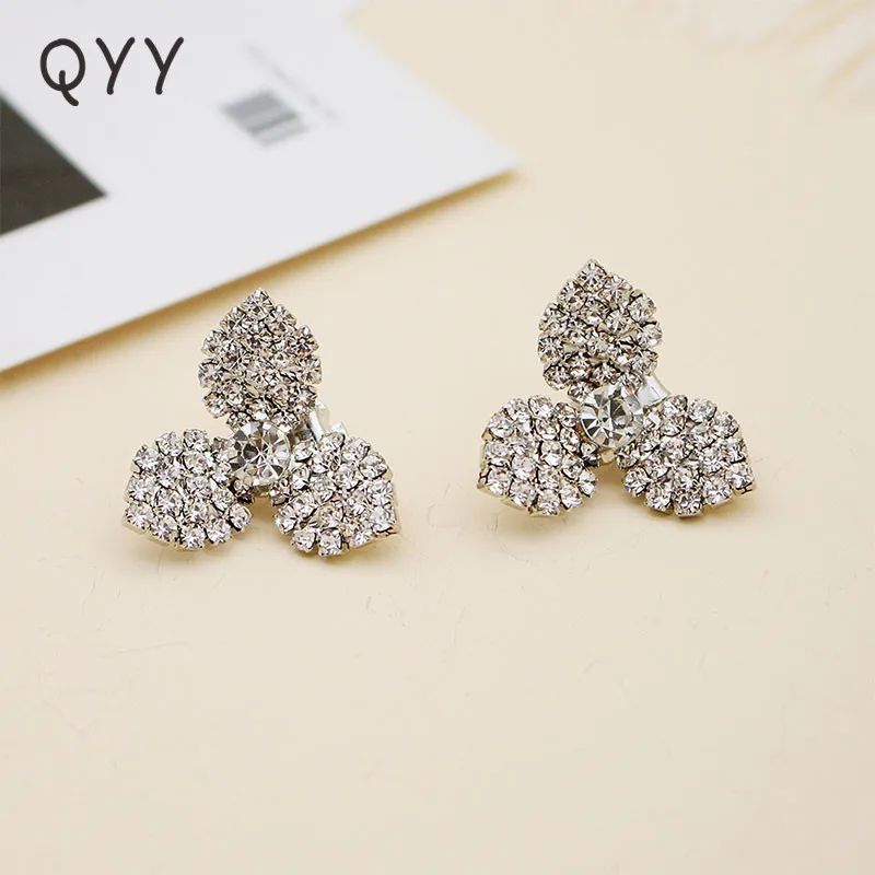 QYY цветы австрийский хрусталь фотоэлемент свадебные клипсы в японском стиле