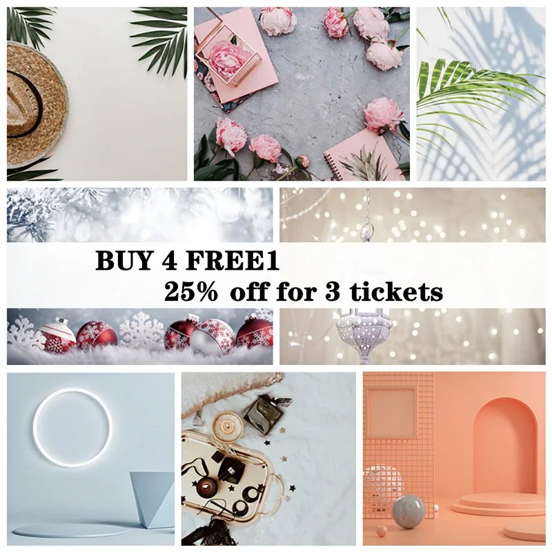 

Photo Studio Photography Accessories 2side Backdrop 57*42cm Christmas Wallpaper Background Waterproof Props Photozone Decoration