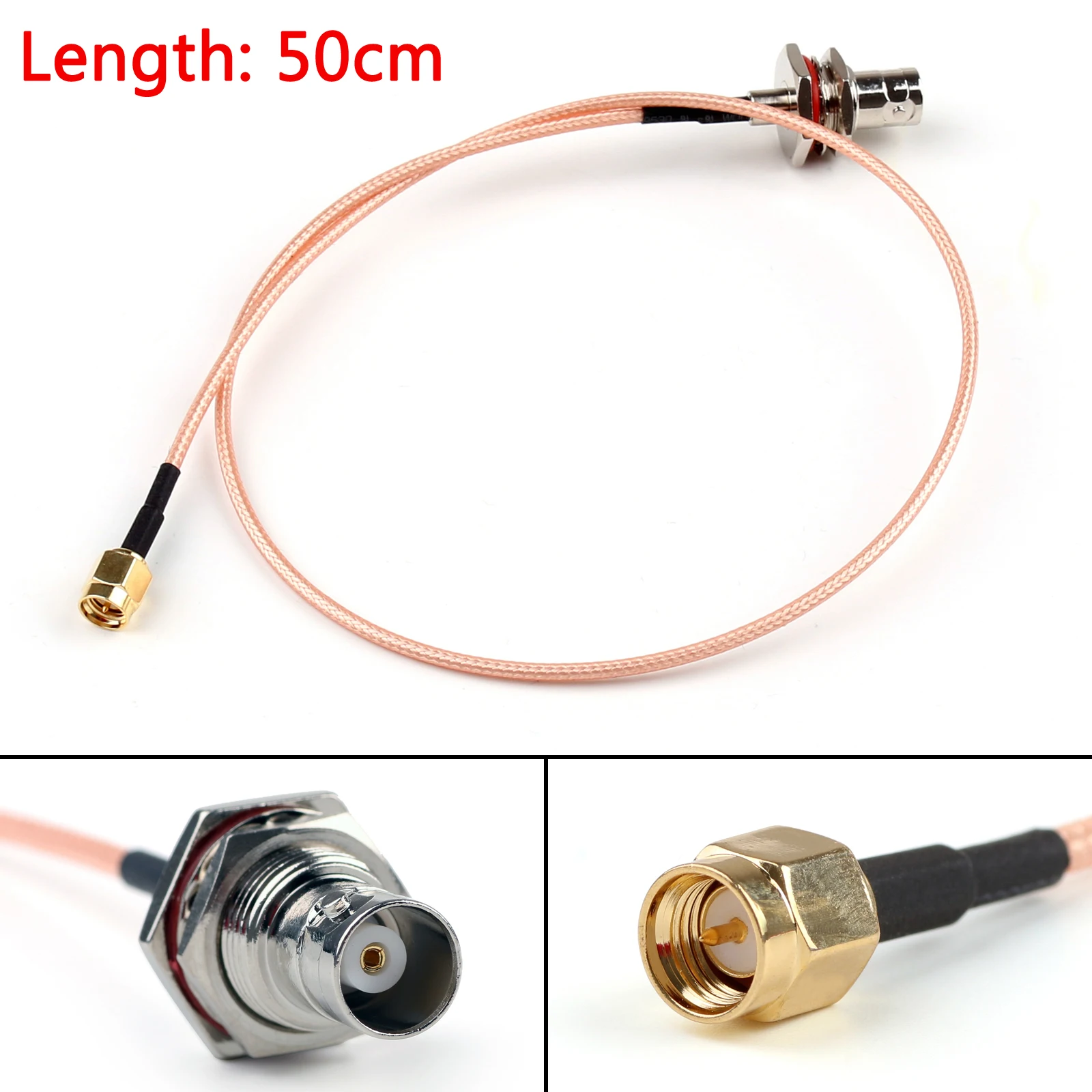 

Artudatech 5 шт. 15 см/50 см RG316 кабель BNC Женский Разъем с гайкой SMA штекер прямой свиной хвост