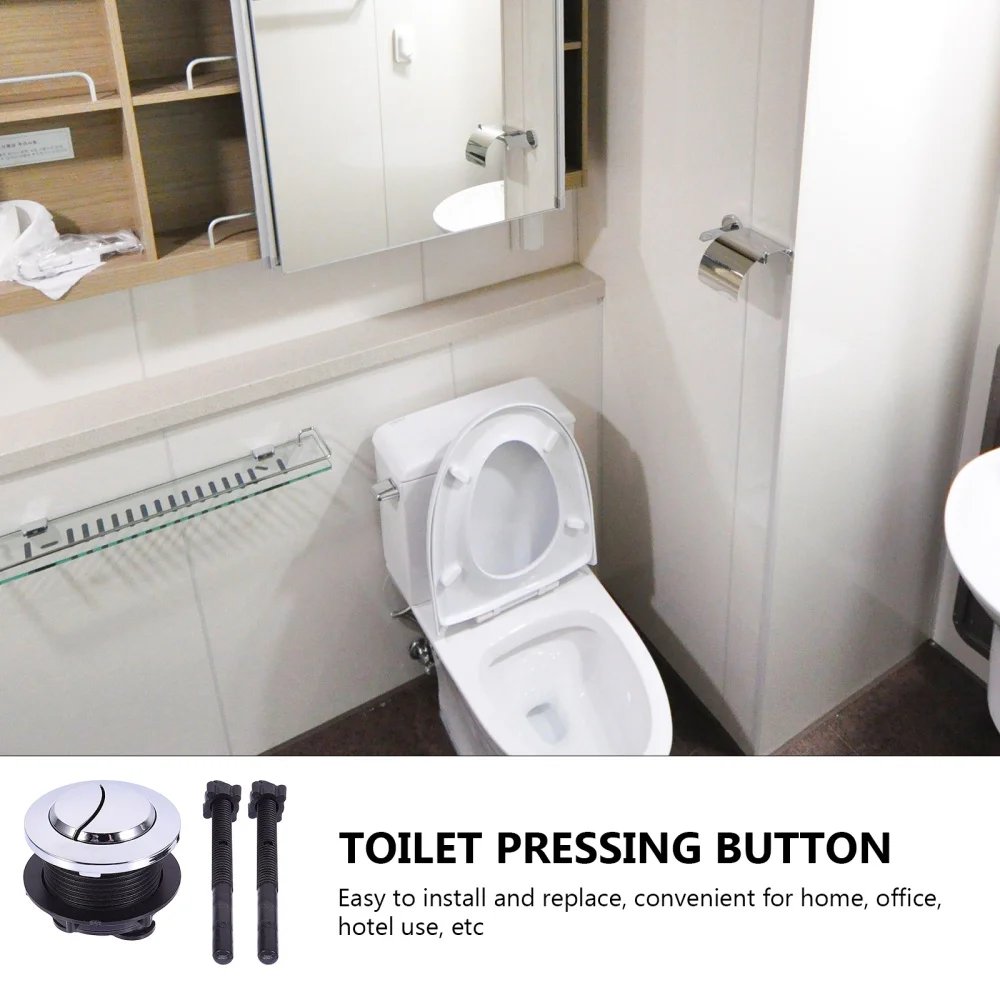 

4pcs Toilet Tank Pressing Buttons Toilet Push Button Toilet Accessories