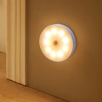 new led induction rechargeable activated wall light night lights smart auto pir body motion sensor kitchen cabinet light lamp