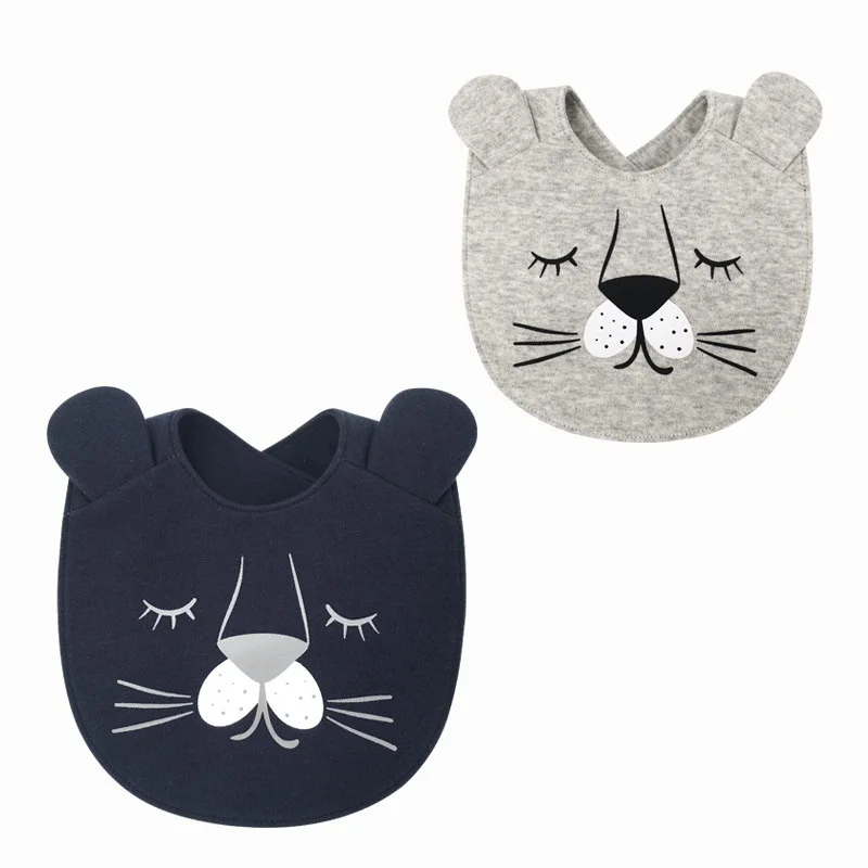 Слюнявчик из 100% хлопка для новорожденных с мультяшным дизайном | Детская одежда и