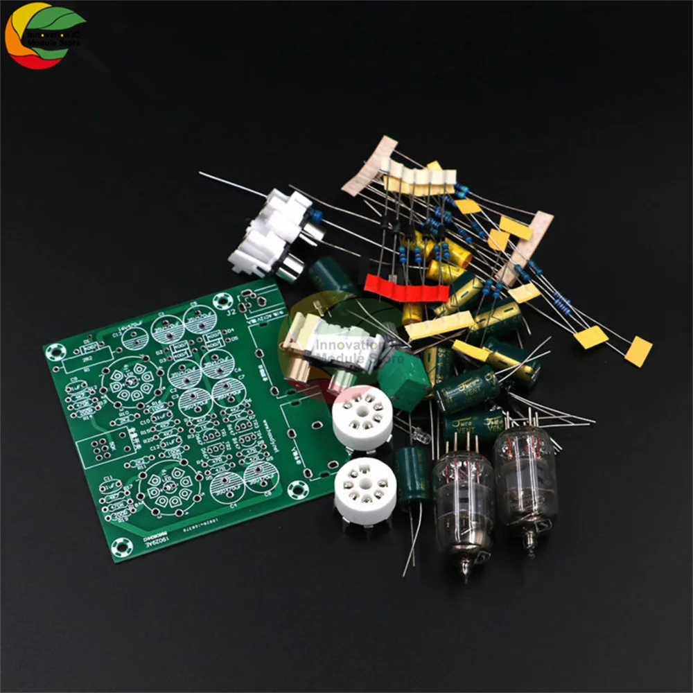 DIY Kit переменного тока 12V 6J2 трубка лихорадка Предварительный усилитель