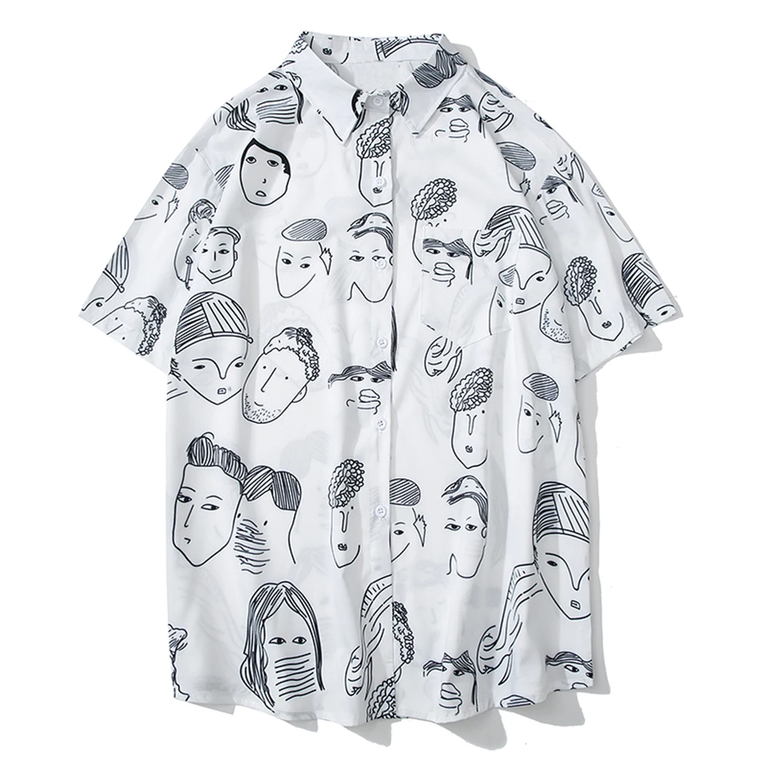 LACIBLE Харадзюку уличная одежда комиксов полный печатных футболки летние шорты