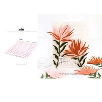 flower hollow plastic stencil template for diy dies scrapbooking embossing decorative paper card handmade craft stencil