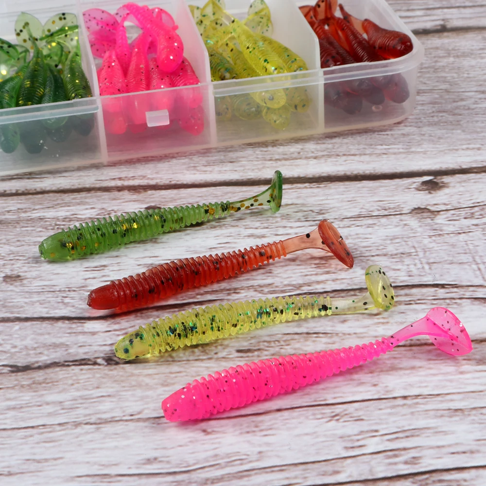 Набор рыболовных приманок JOHNCOO 45 шт. в ассортименте|Наживки для рыбной ловли| |