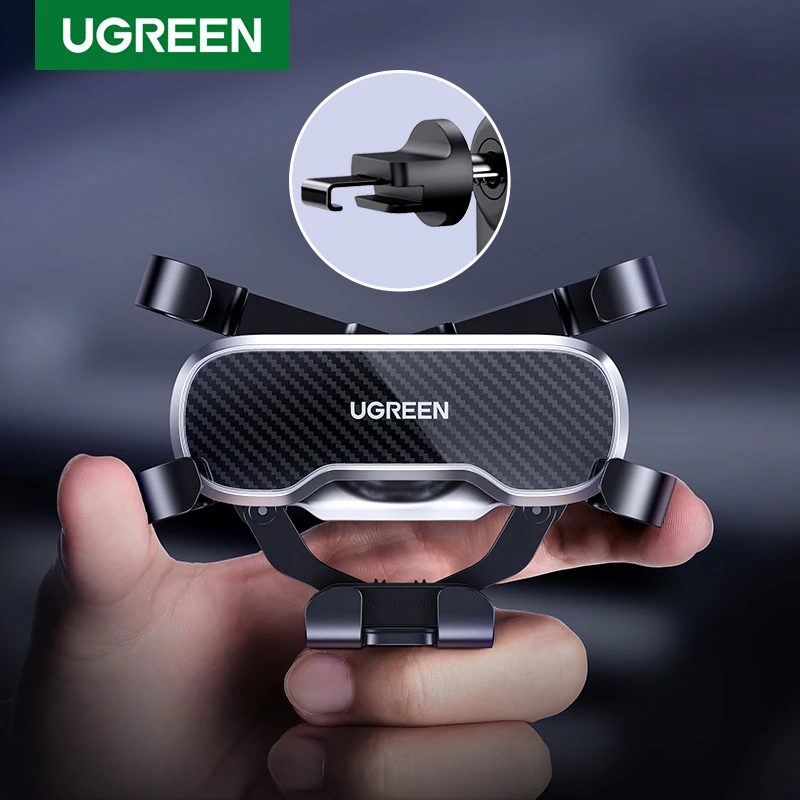 

Ugreen Car Phone Holder in Car Hook Gravity Mobile Phone Holder Air Vent Mount Stand Cell Phone Holder For iPhone 14 Xiaomi 10