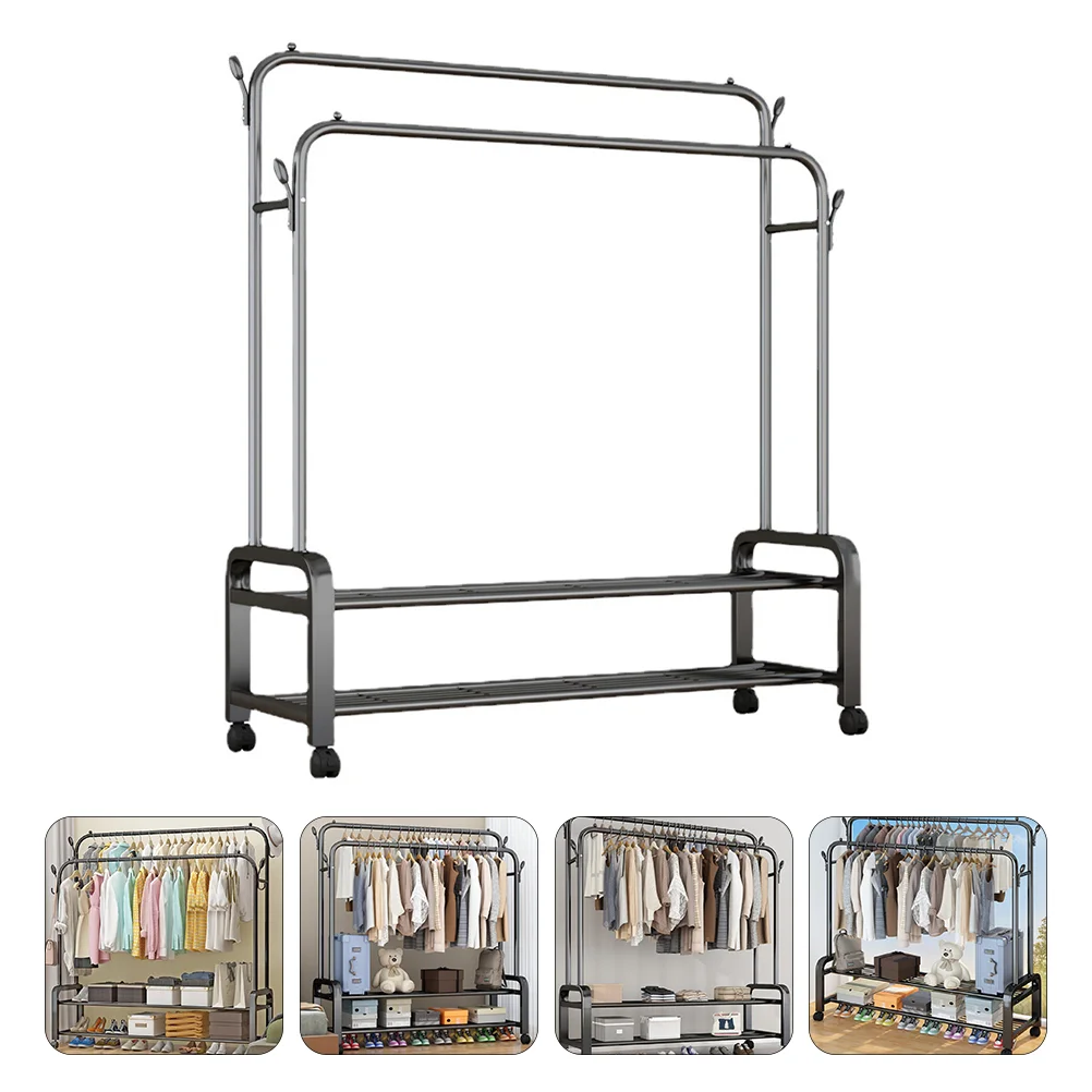 

Clothes Rack Iron Clothes Hanger Durable Clothes Storage Holder Coat Rack