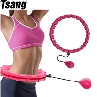 24 section adjustable fitness hoop abdominal thin waist exercise not drop detachable sports hoop massage hoops fitness equipment