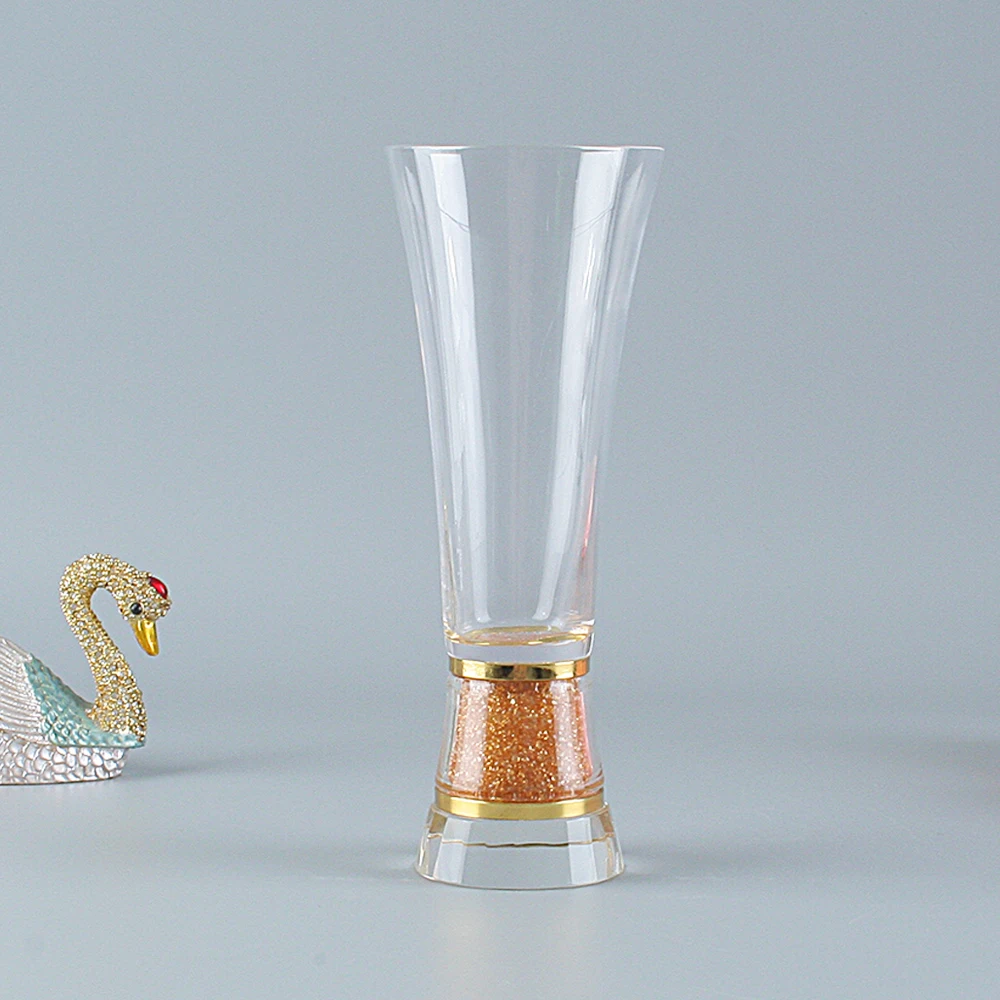 Мерцающая кристаллическая основа Цветочная ваза итальянские модные украшения