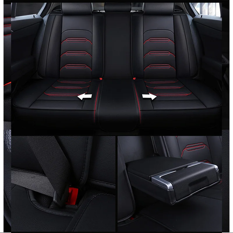 

LCRTDS Car Seat Cover set for Cadillac all models ATS CT6 CTS SRX ATSL SLS XTS car seat cover auto accessories