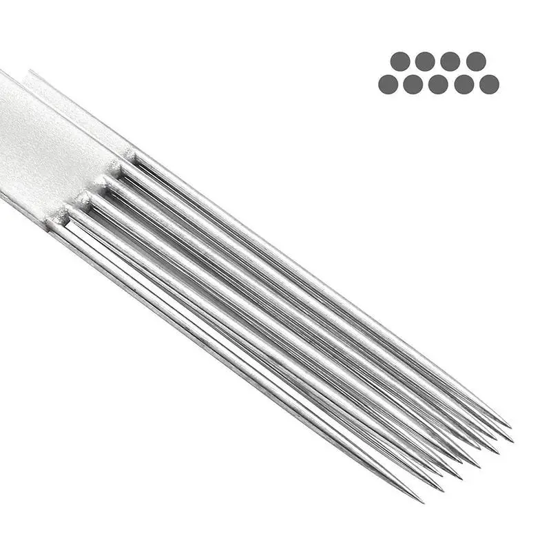 

50pcs Assorted Sterilized Tattoo Needles 10Size Mixed Disposable Tattoo Needles 3/5/7/9RL + 5/7/9RS + 5/7/9M Piercing Needle Set