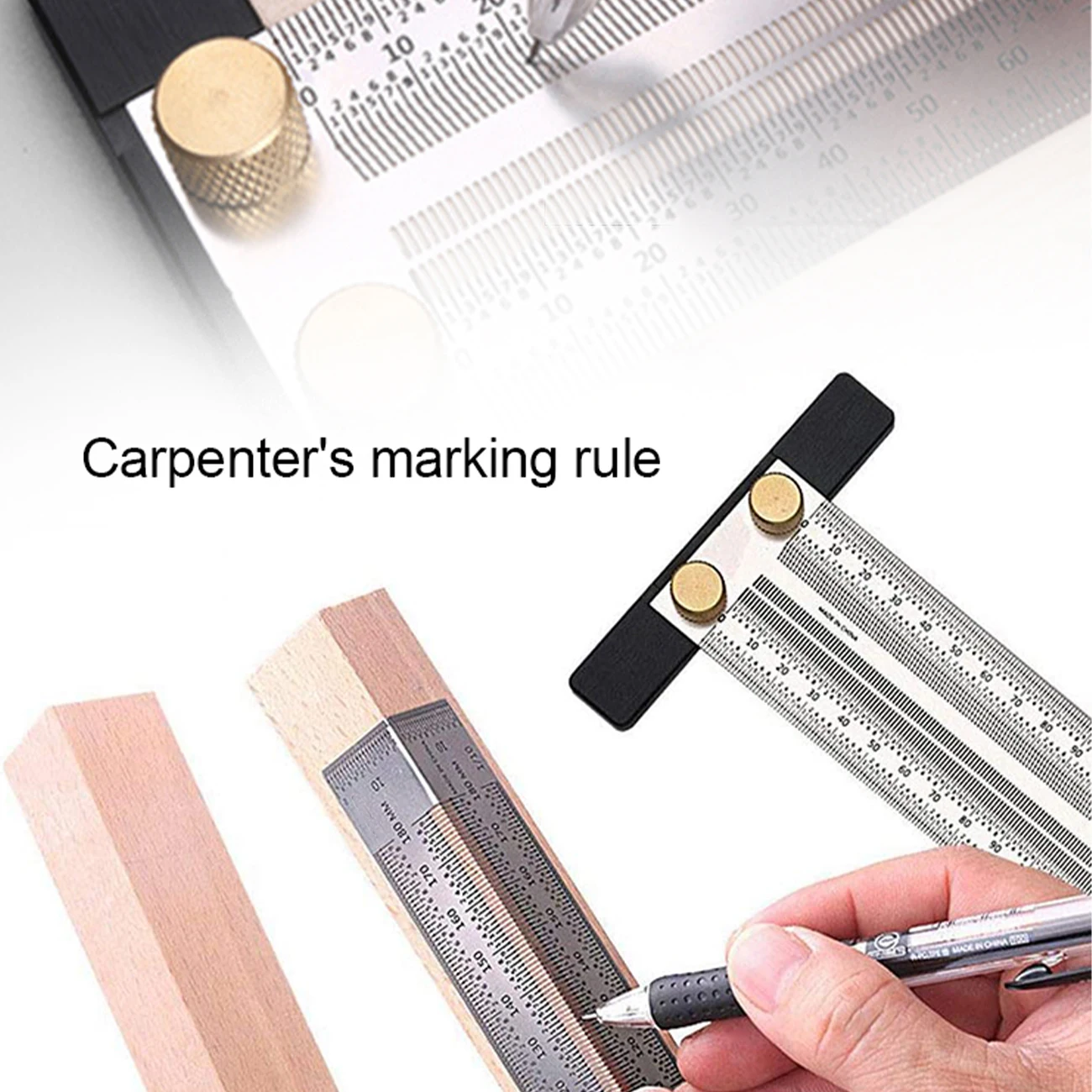 Деревообрабатывающая маркировочная линейка Т образная для отверстий из