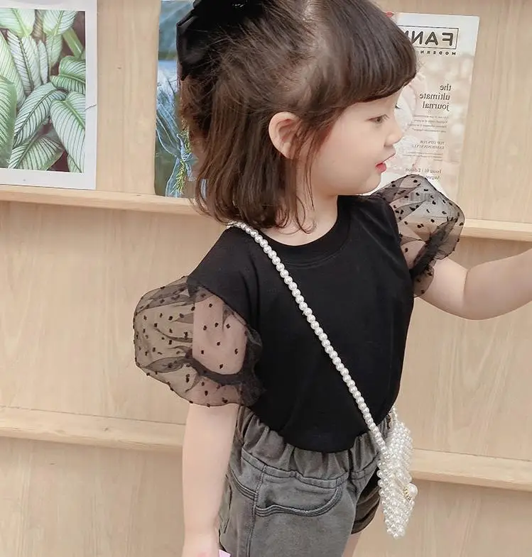 Детская футболка для девочек одежда летняя новая стильная детская в стиле