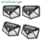Уличный светильник на солнечной батарее, 114 светодиодов
