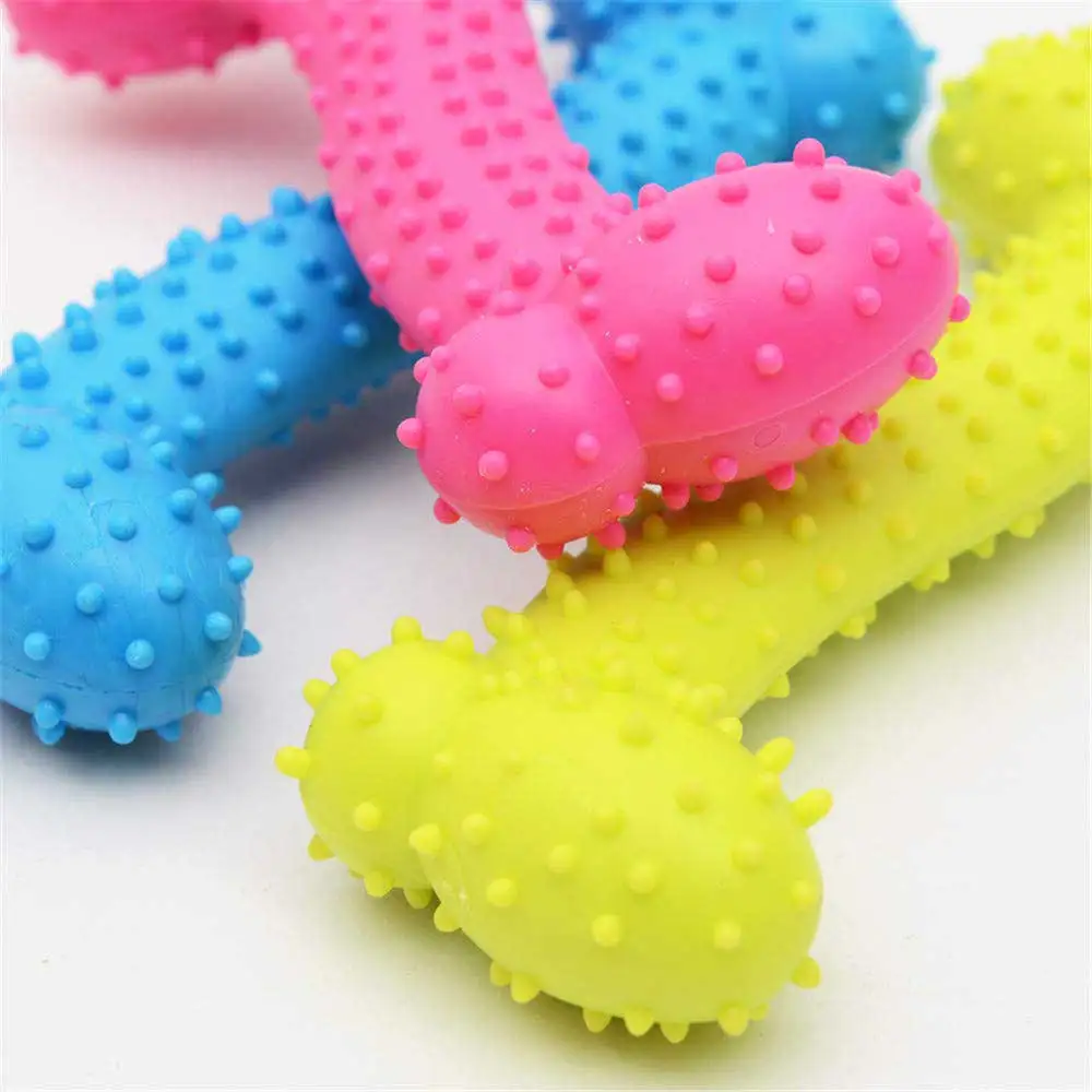 Rubber Dog Toy with Thorn Bone Rubber Molar Teeth Pet Product Pet Toy Dog Bite Resistant Molar Training Drop Ship