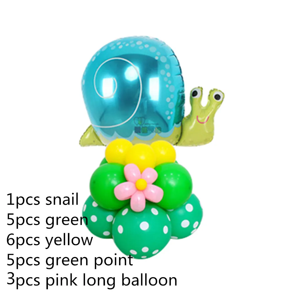 20 шт./лот воздушные шары из фольги с головой животного вертикально стоящий набор