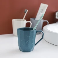 plastic mouthwash cup toothbrush holder with handle portable toothpaste storage organizer bathroom accessories