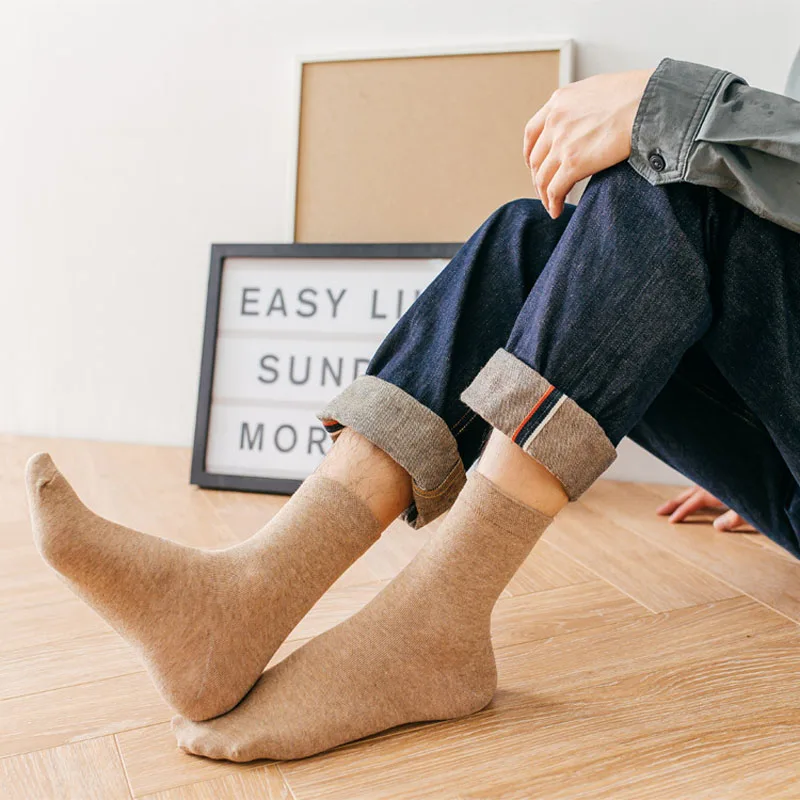 

High quality men's socks, cotton classic breathable mesh socks, casual wear autumn and winter socks, deodorant socks