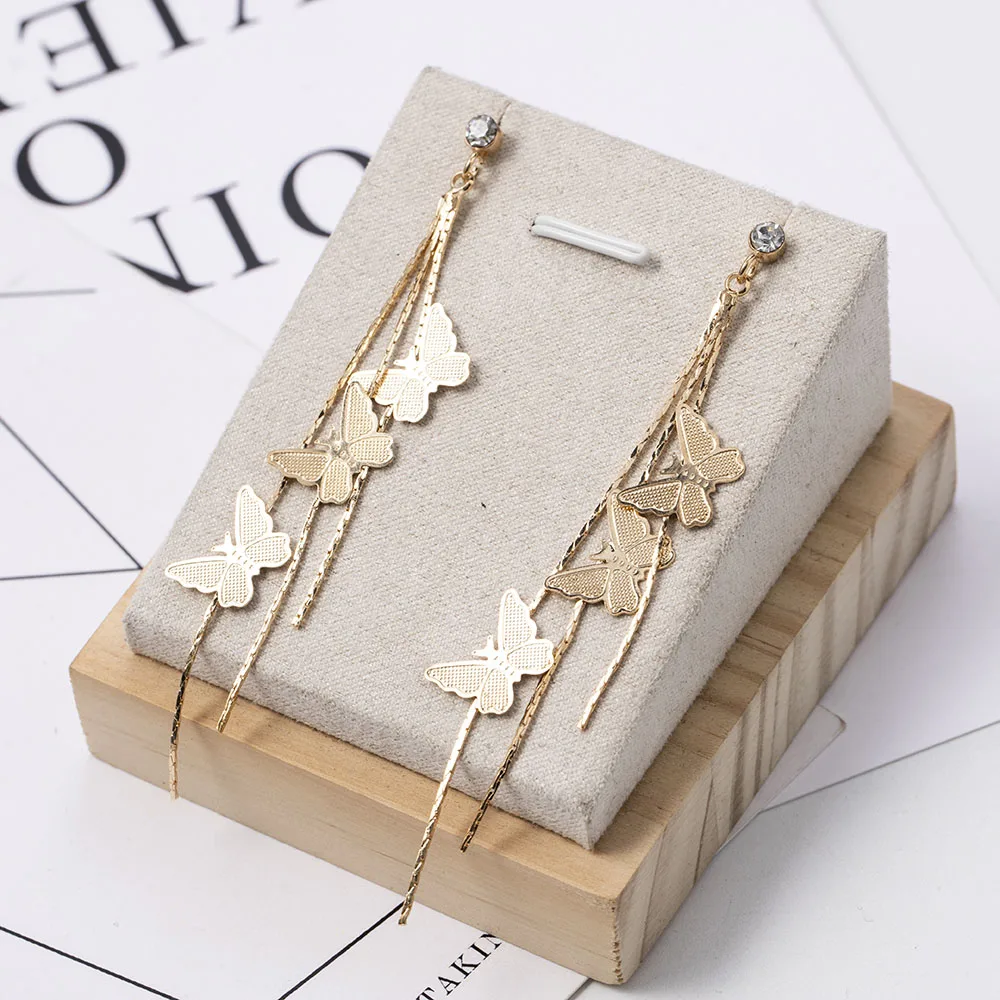 Длинные круглые серьги с кисточками для женщин Подвесные женская бижутерия в