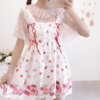 summer 2020 new style japanese style soft sister transparency small fei xiu lolita daily lace mesh ride top female