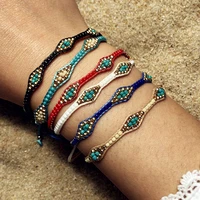2020 new bohemian handmade miyuki bracelets for women retro ethnic multicolor beaded woven bracelet jewelry gifts
