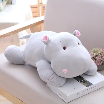 1 шт. 28/40/50 см Kawaii Hippo плюшевые куклы Мягкие Пуховые хлопковые подушки в виде