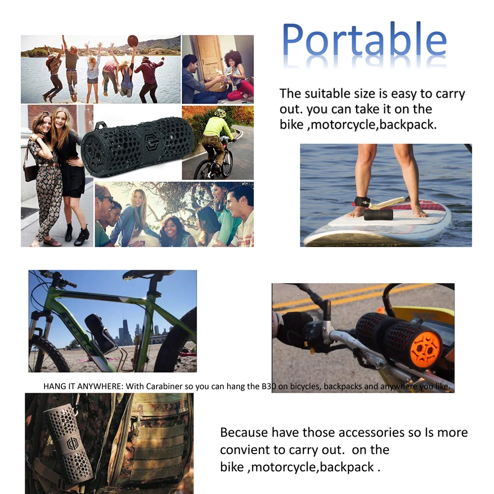 Bluetooth Динамик Портативный Беспроводной громкий s для телефона компьютера стерео