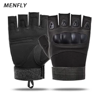 menfly cycling gloves tactical half finger gloves for men women outdoor anti slip sports mountaineering protective gloves
