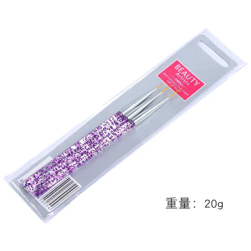 

10 pcs Superfine Stripe Thin Nails Brushes For Painting Manicure Brush Gel Nail Brush Nail Art Kolinsky Acrylic Nail Brush