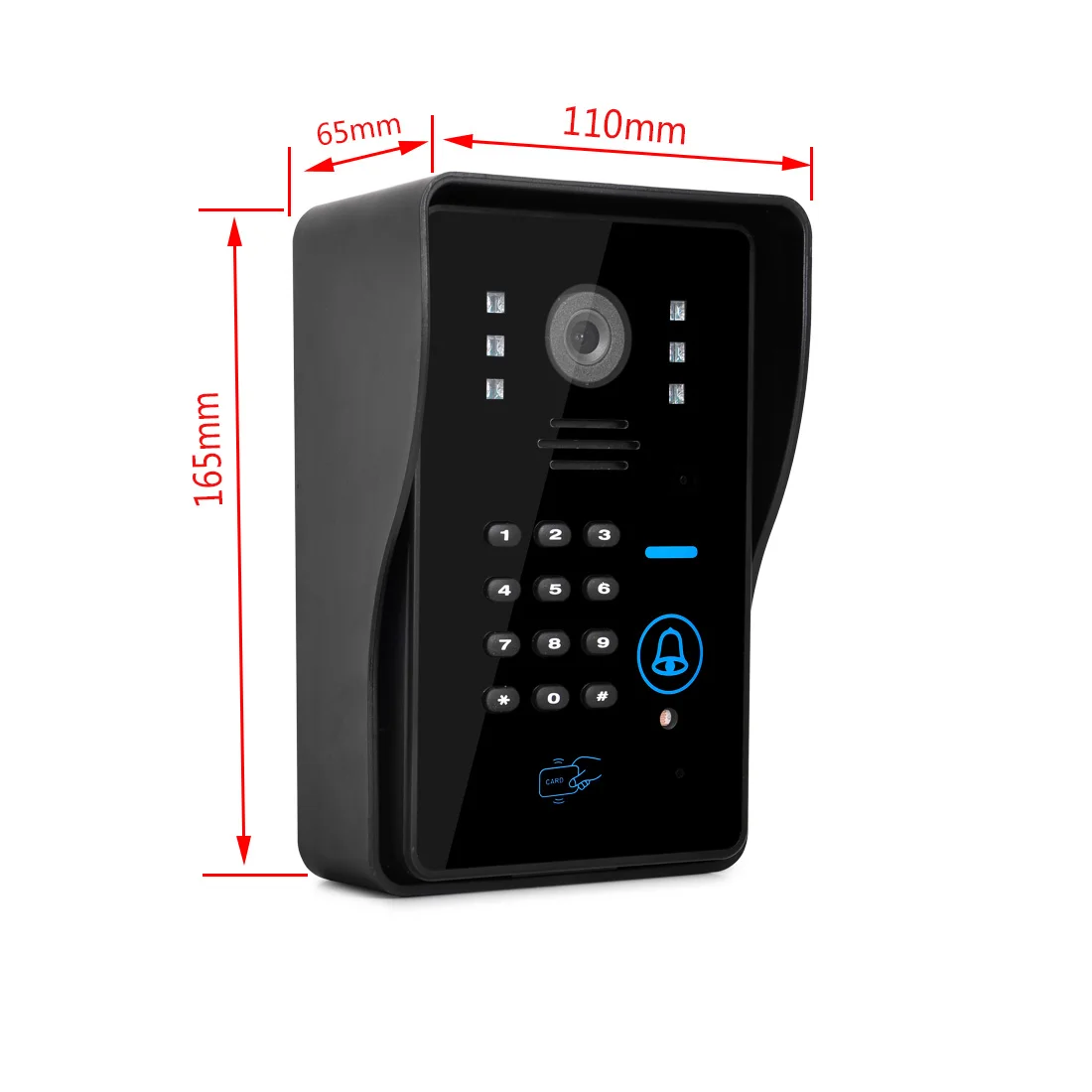 Видеодомофон для дома 7 дюймов Wi-Fi/проводной камера 1080P устройство ночного