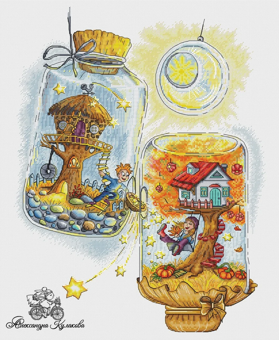 Мм Набор для вышивки крестиком хлопковая нить с изображением животных любовь