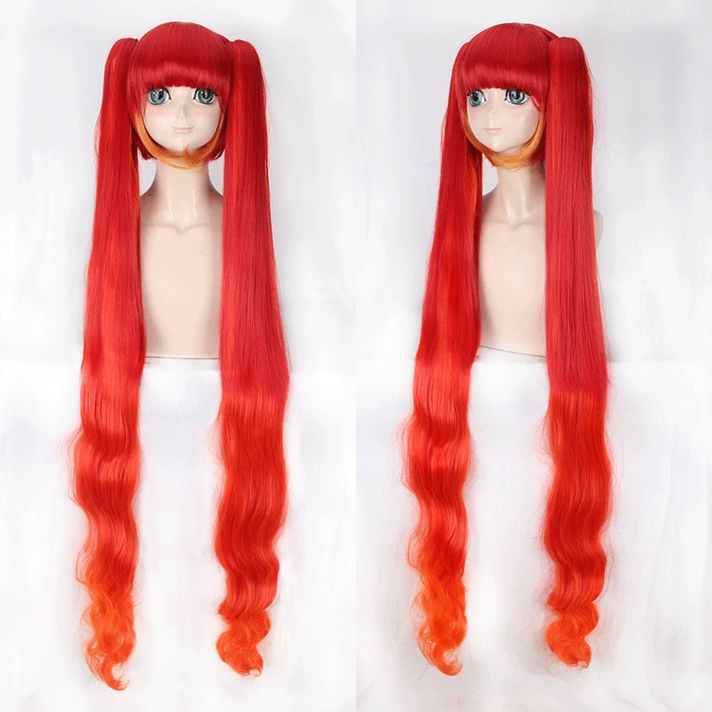 

King of Glory Angela Cosplay Wig Dark Night Loli 120cm Split Carnival Role Playing Synthetic Heat-resistant Fiber Wigs