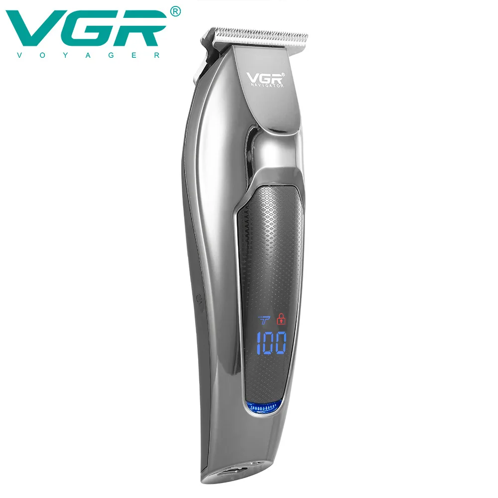 

VGR V-070 Hair Clipper Professional Barber Oil Head Carving Personal Care LCD Digital Display Electric Clippers Trimmer Men