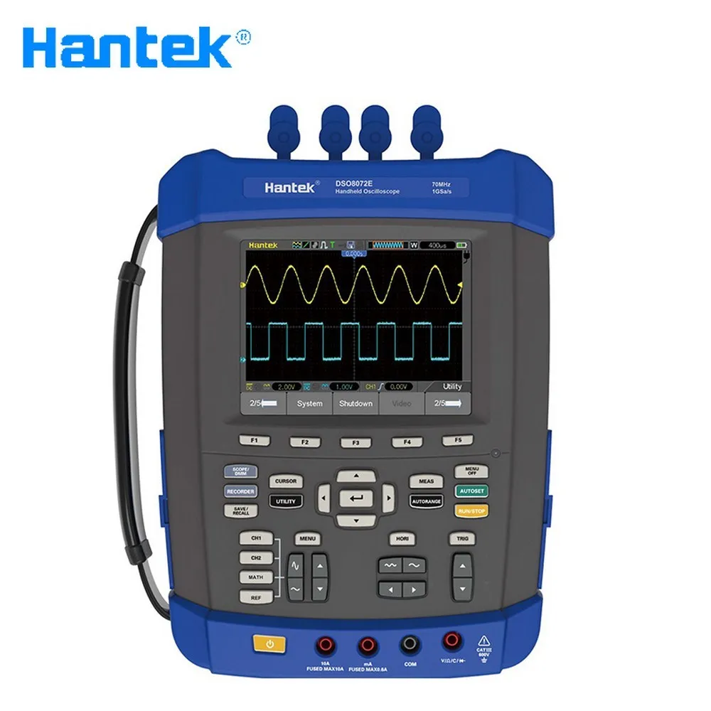 HANTEK 6 в 1 портативный цифровой осциллограф двухканальный мультиметр 1GS/s DSO1062B DSO1102B