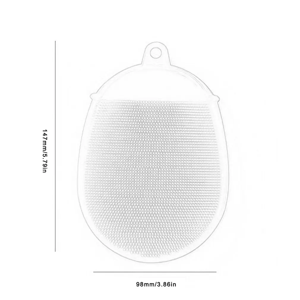

Infant Silicone Bath Massage Brush Massage Silicone Exfoliating Facial Deep Soft Cleansing Bath Brush