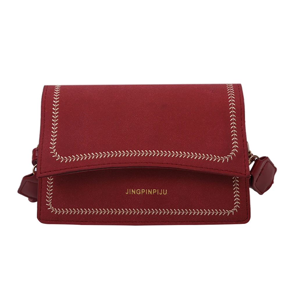 

Popular Simple Female Daily Bag Retro Lattice Pattern Messenger Bag Women PU Winter Flap Casual Shoulder Pouch