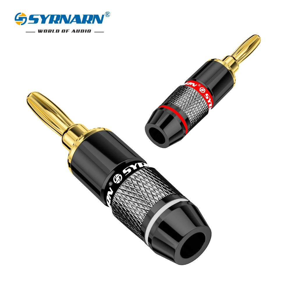 Разъем усилителя бананового штекера SYRNARN адаптер динамика с замком аудиоразъем