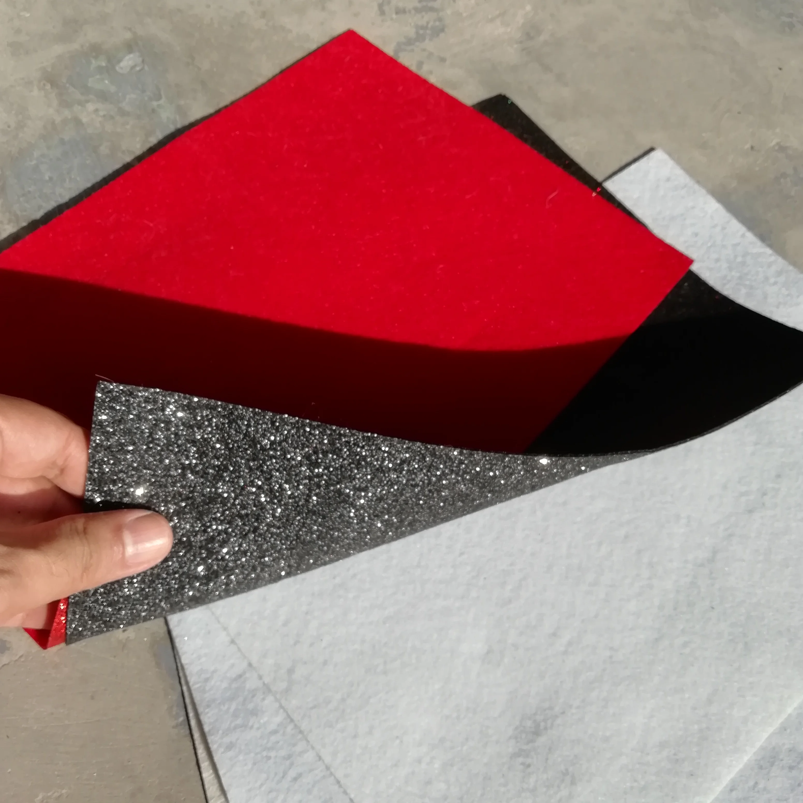 Блестящая войлочная Нетканая ткань 1 шт. супермягкая толщиной 2 мм для творчества