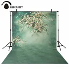 Фон для фотосъемки Allenjoy, яркий, светло-голубой, с красивым цветком, милый тонкий Виниловый фон для фотосъемки новорожденных и детей
