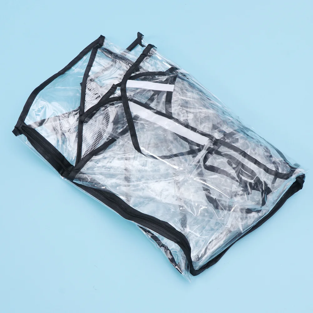

Baby Stroller Universal Rain Cover Transparent Stroller Rain Cover Windproof Shield (U Shaped Double Zipper)
