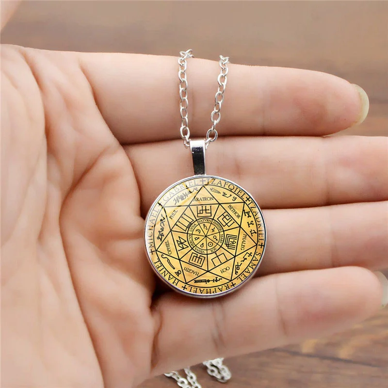 Колье с подвеской в виде колье уплотнениями семь Archangels массивное ожерелье для