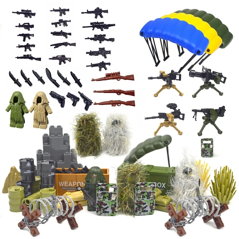 Военные Аксессуары кирпичи оружие спецназа солдатское забор Ghillie Костюмы WW2