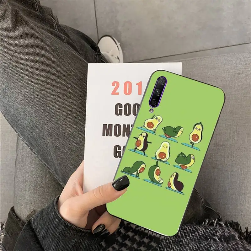

Summer Cartoon Avocado Phone Case For Huawei Y6 7prime 9prime Y5 2019 Y5 Y6Prime 2018 Nova 3E mate10 20lite 20Pro funda case